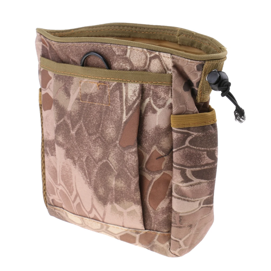 Сумка MOLLE с кулиской, сумка-капельница, сумка для охоты на открытом воздухе - Цвет: Tan Python Pattern
