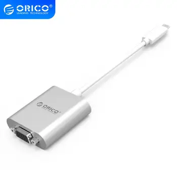 

ORICO Type-c to VGA USB C VGA Adapter USB3.1 Male to Female AUX Cable for TV MacBook Pro ChromeBook Xiaomi Huawei Mate 10 USB C