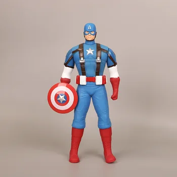 

[Funny] 33cm The avengers Captain America shield PVC Action figure Statue Collection model toy kids child gift with original box