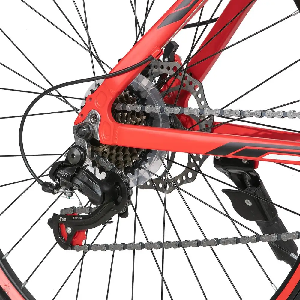Горный велосипед HILAND стальной каркас 26 дюймов MTB 21 скорость двойной дисковый