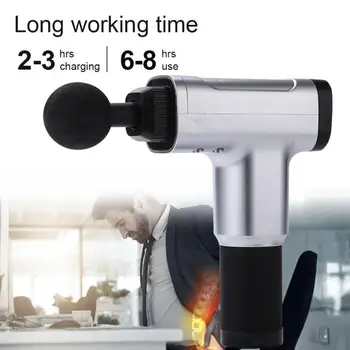 

Massage Gun Muscle Relaxation Massager Vibration Gun Vibration Massage Fitness Equipment Muscle Vibrating Relaxing+6 Heads