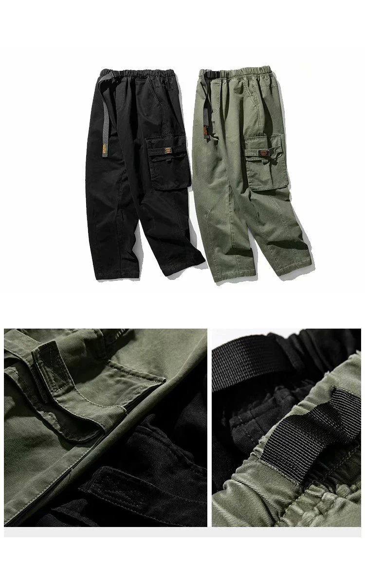 Side Pockets Cargo Harem Joggers Pants Men 2022 Military Army Green Pa ...