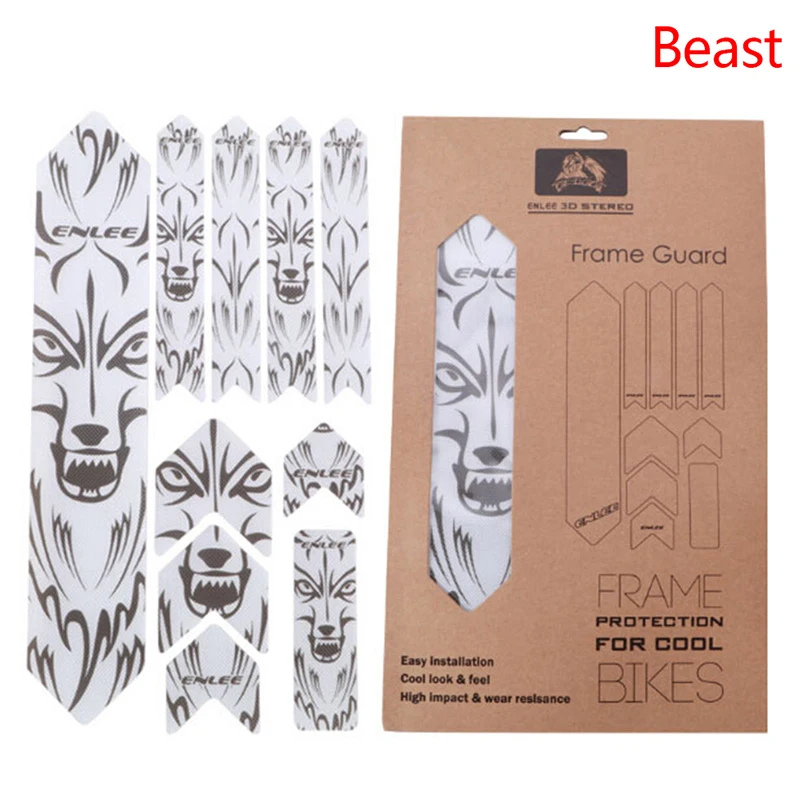 

3D MTB Mountain Bike Frame Protection Stickers Anti-Skid Wear-Resistant Waterproof Protector Bicycle Paster Guard Cover