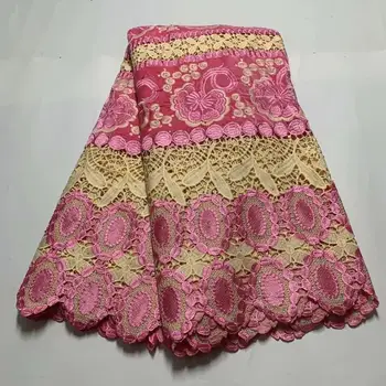 

Excellent Party African Cord Lace Fabric Guipure Cloth For Dress ZQW131(5yards/lot)