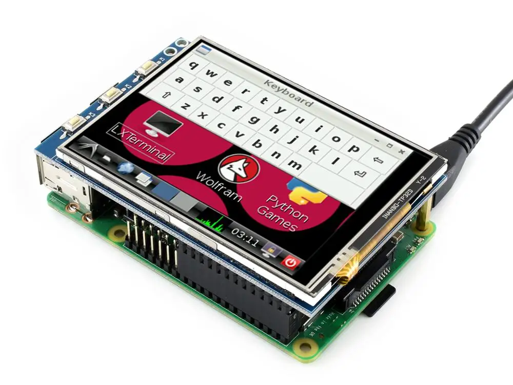 Módulo de Exibição Sensível ao Toque para pi - a + - b + Lote Polegada Rpi Lcd b Raspberry pi 320*240 Tft Tela 3b 2b + 3 Pçs - 3.2 - Imagem 2