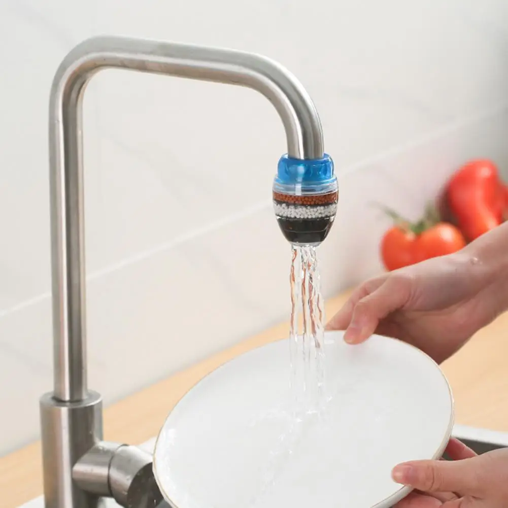 5-Stage Faucet Water Filter Purifier Leak-proof Stone Water Saving Tap Filter Kitchen Faucet Accessory