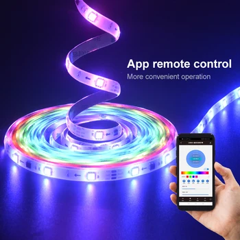

RGB LED Strip Light SMD2835 5/10M Waterproof RGB Tape Ribbon diode led Strips Light Flexible Stripe Lamp IR WIFI Controller