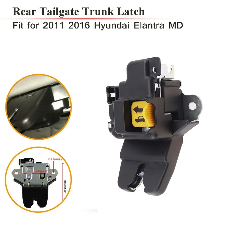 Car Tailgate Door Lock Actuator, Rear Tailgate Latch 81230 3X010 for Hyundai Kia Elantra Lang Yuet