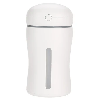 

180Ml Mute Air Humidifier Aroma Essential Oil Diffuser for Home Car Usb Fogger Mist Maker with Led Night Lamp White