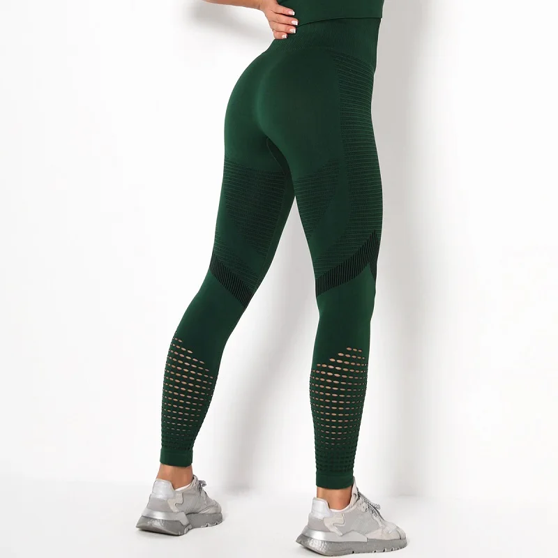 

Yoga Sports Pants Tights Legging High Waist Fitness Elastic Wear Run Women Seamless Quick Drying And Breathable Slacks Trunks