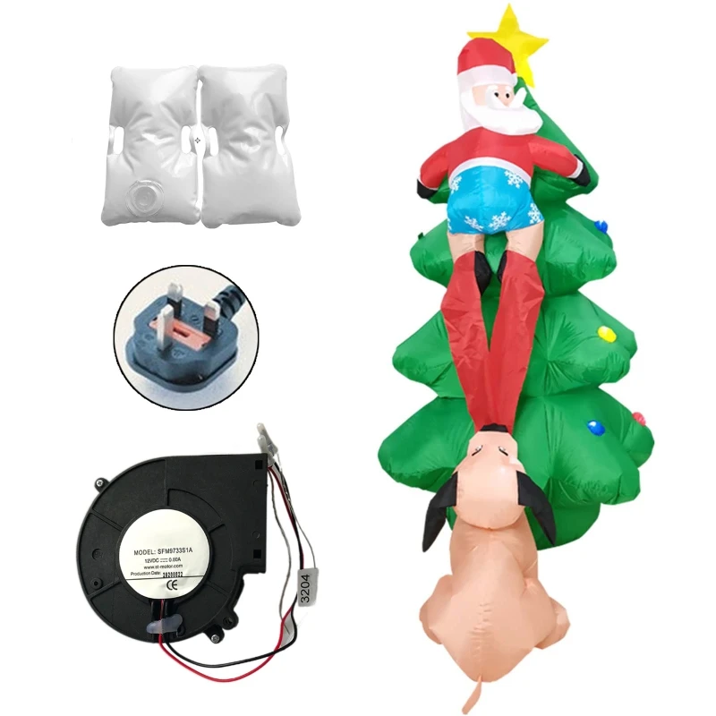 

Inflatable LED Light Christmas Tree Santa Claus Decoration Outdoor Garden Props