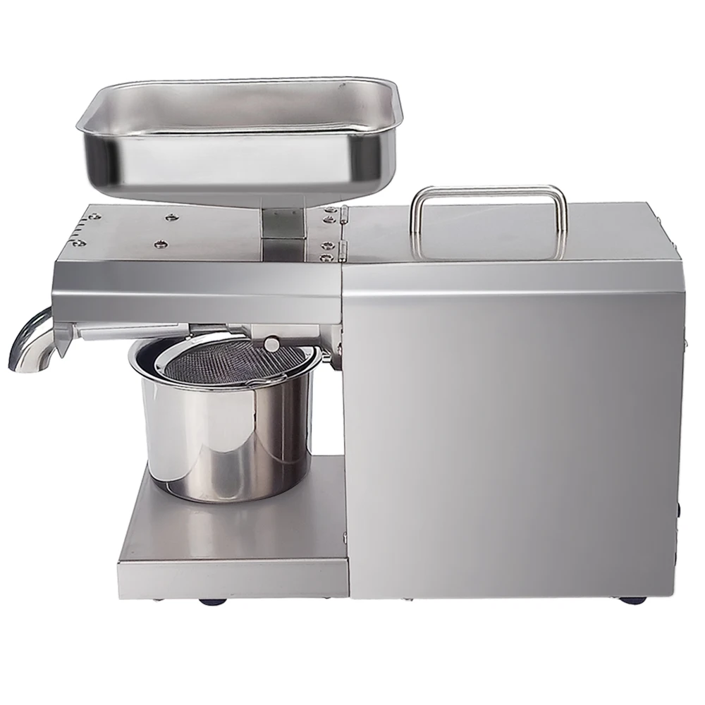 

High Extraction Oil Rate Oil Press Automatic Cold Oil Maker Household Stainless Steel Extractor for Sunflower Seed Walnut