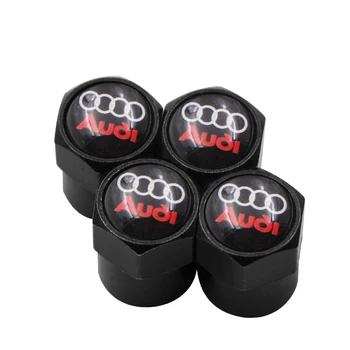 

4 PCS Car Tire Wheel Valve Stem Caps protection cover car accessories For Audi a3 a4 a5 a6 a7 a8 b5 b6 b7 b8 c6 c7 c8 8v