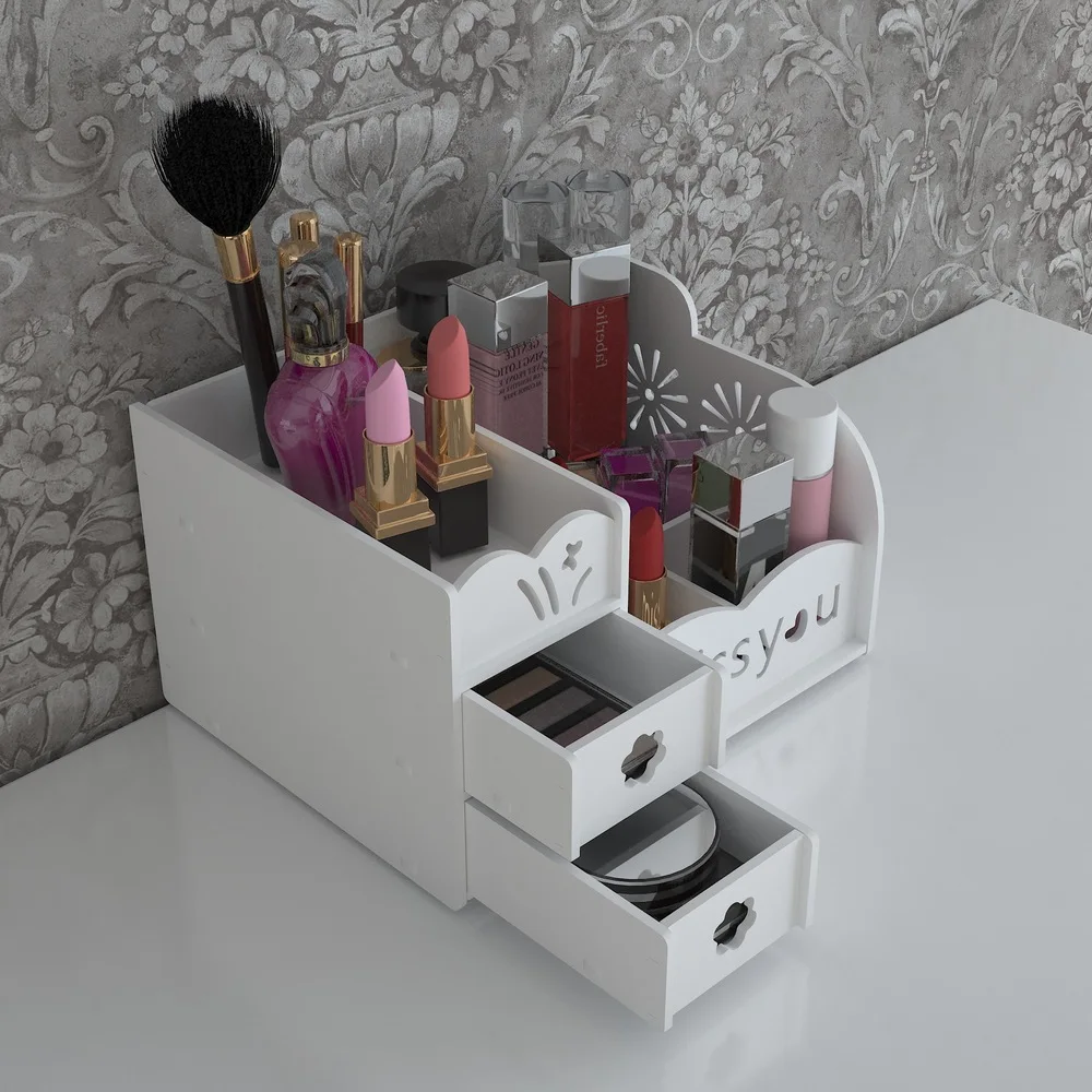 A1 Makeup Получить ящик для хранения, извлекать рабочий стол, получить коробку из древесного пластика получить косметический макияж отделка LU10291111