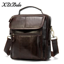 X. d. bolo 2019 남자의 어깨 가방 가죽 메신저 가방 남자 지퍼 남자 가방 대용량 크로스 바디 가방 망 가방 도매(China)