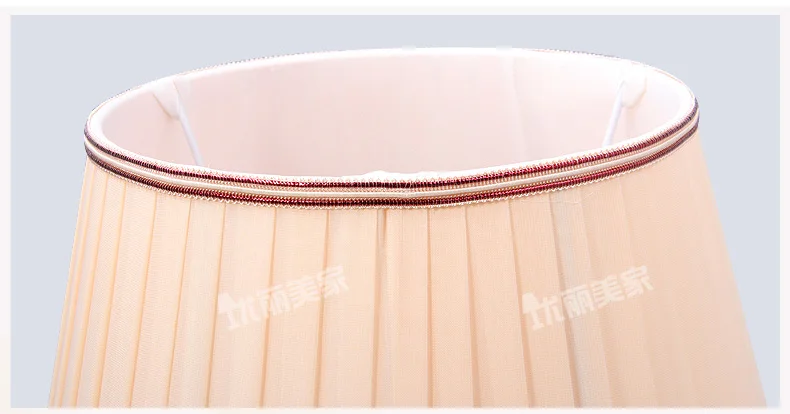 MengDengWei Modern Table Lamp Shades Pleated, Large Size Fabrics Decorative Floor Lamp Shade Cover, E27