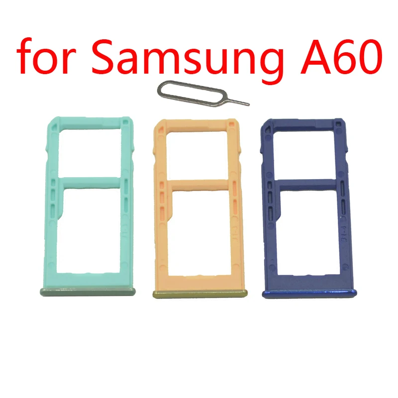 Phone SIM Card Tray Slot For Samsung Galaxy A60 A6060 Original Cellphone Micro SD Card Adapter Holder Accessories Phone SIM Card Tray Slot For Samsung Galaxy A60 A6060 Original Cellphone Micro SD Card Adapter Holder Accessories