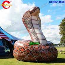 Гигантская надувная модель змеи для наружной рекламы, дешевые надувные воздушные шары змеи с полной печатью
