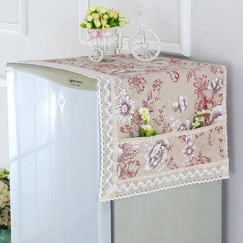 

New Cotton Fabric Refrigerator Drape Appliances bing xiang jin bing xiang zhao Dust Cover Drape duo yong jin Wholesale
