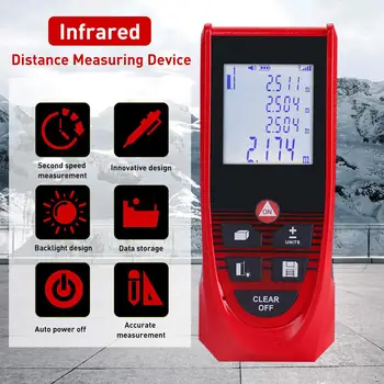 

Laser Rangefinder Handheld Distance Meter 35M 40M 50M 60M Medidor Laser Tape Build Measure Device Electronic Ruler