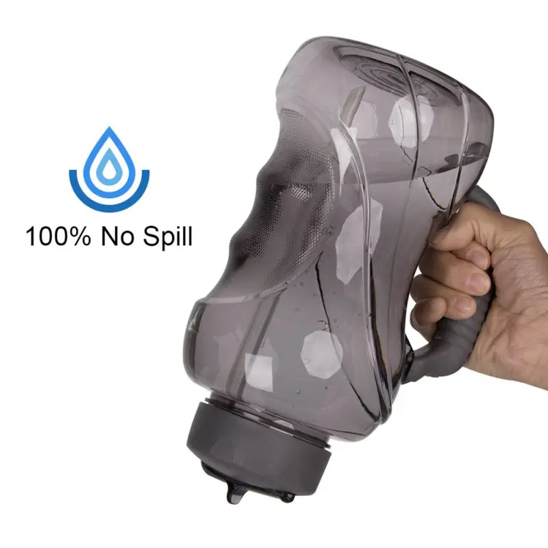 

1.5L Sports Water Bottle With Handle Straw BPA Free Reusable Outdoor Travel Drinking Cup Mug Fitness Exercise Drinkware