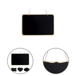 Pizarra decorativa con cordón para sala de estar, tablón de anuncios práctico, excelente, de madera