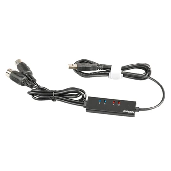 

HOT-DOREMiDi MTBU-20 Wireless Bluetooth USB to MIDI Cable USB MIDI Converter MIDI Adapter Bluetooth 5-Pin Adapter Music Editor