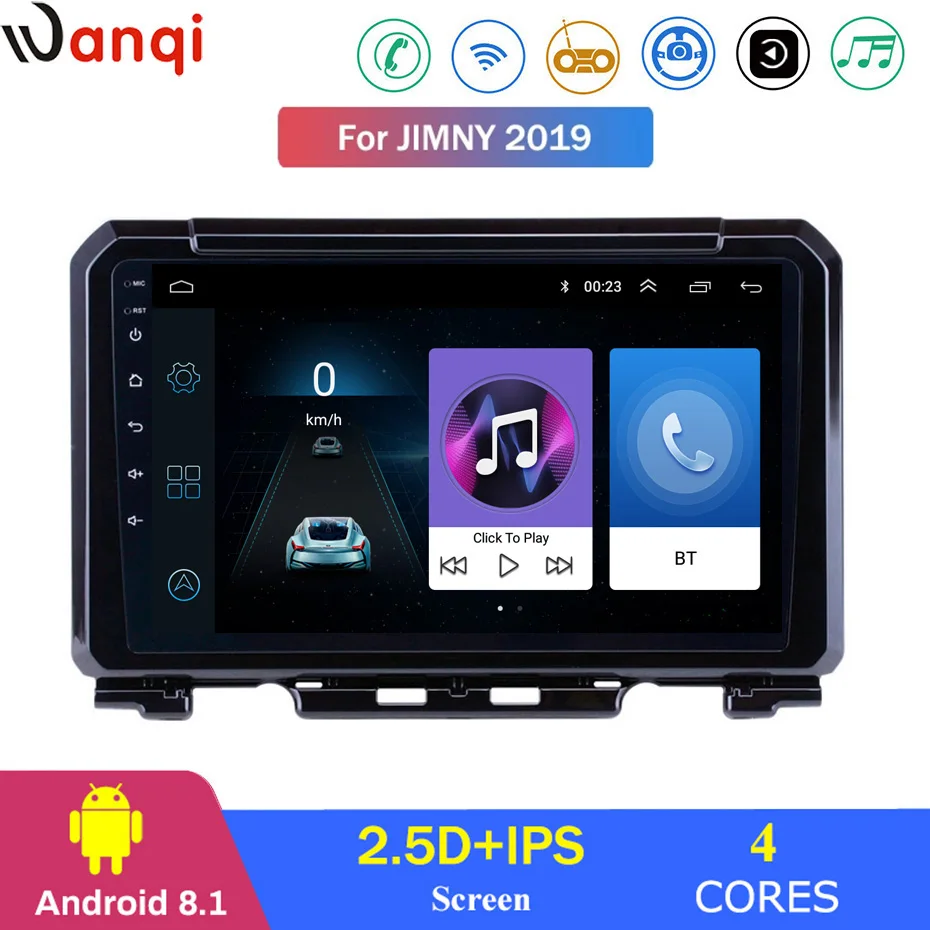 Для Suzuki JIMNY 2019 автомобильный Радио Мультимедиа Видео плеер навигация gps Android 8 1