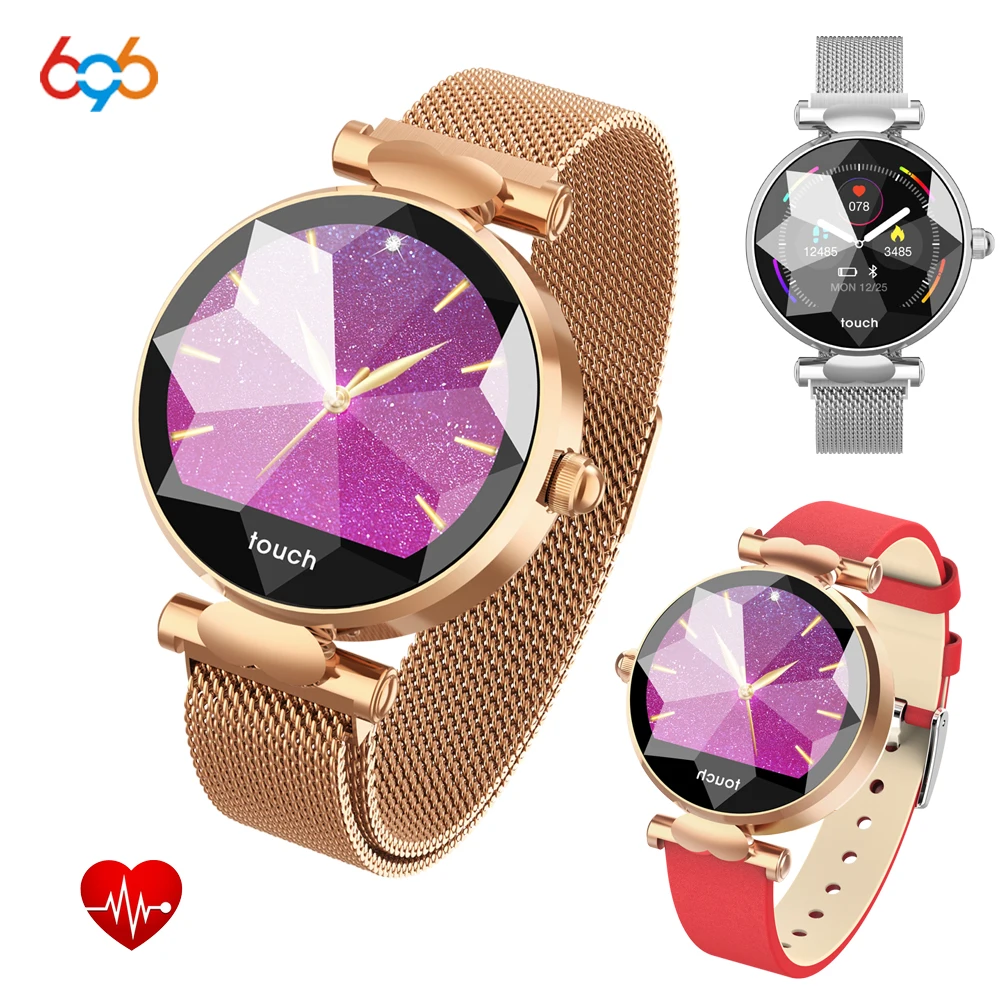 

696 B80 Fashion Female Wristwatch Smart Watch Heart Rate Monitor Blood Pressure Fitness Tracker Smart Bracelet Sport Ladie Watch