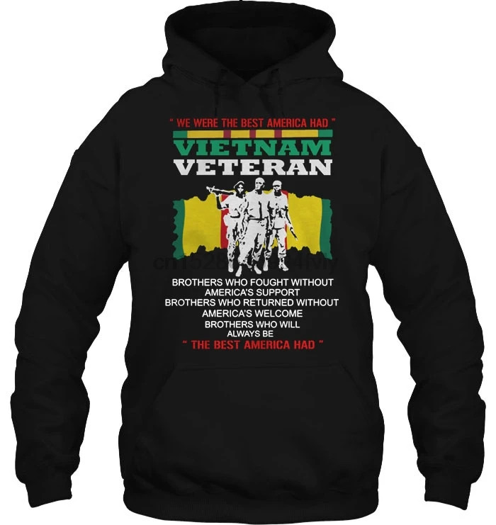 Мужская толстовка с капюшоном We Was The Best America Had Vietnam Veteran DMCS Version2 женская уличная