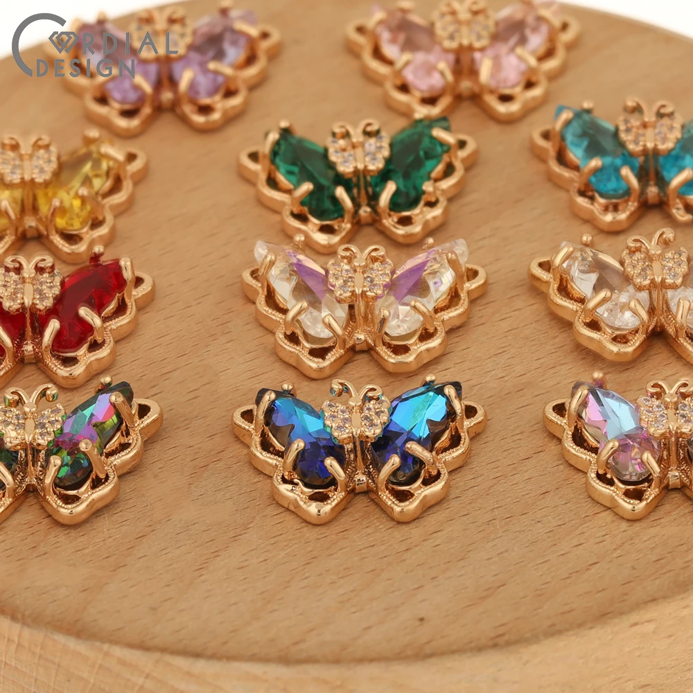 Cordial Design 30Pcs 15*20MM DIY Pendant/Jewelry Accessories/Hand Made/CZ Charms/Jewelry Findings & Components/Earrings Making 3 Cordial Design 30Pcs 15*20MM DIY Pendant/Jewelry Accessories/Hand Made/CZ Charms/Jewelry Findings & Components/Earrings Making - cordial