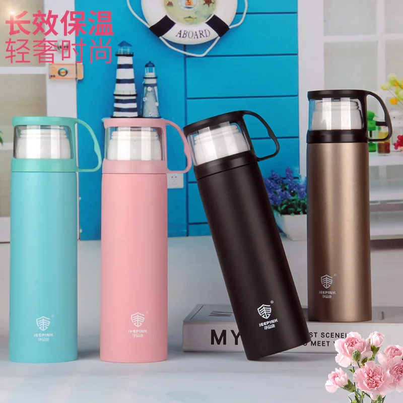 

500ml vacuum stainless steel vacuum flask student gift cup High temperature resistance Sealed leakproof