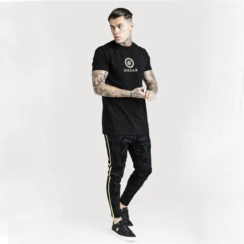 Новинка 2020 модная женская шелковая футболка Siksilk уличная одежда мужские футболки