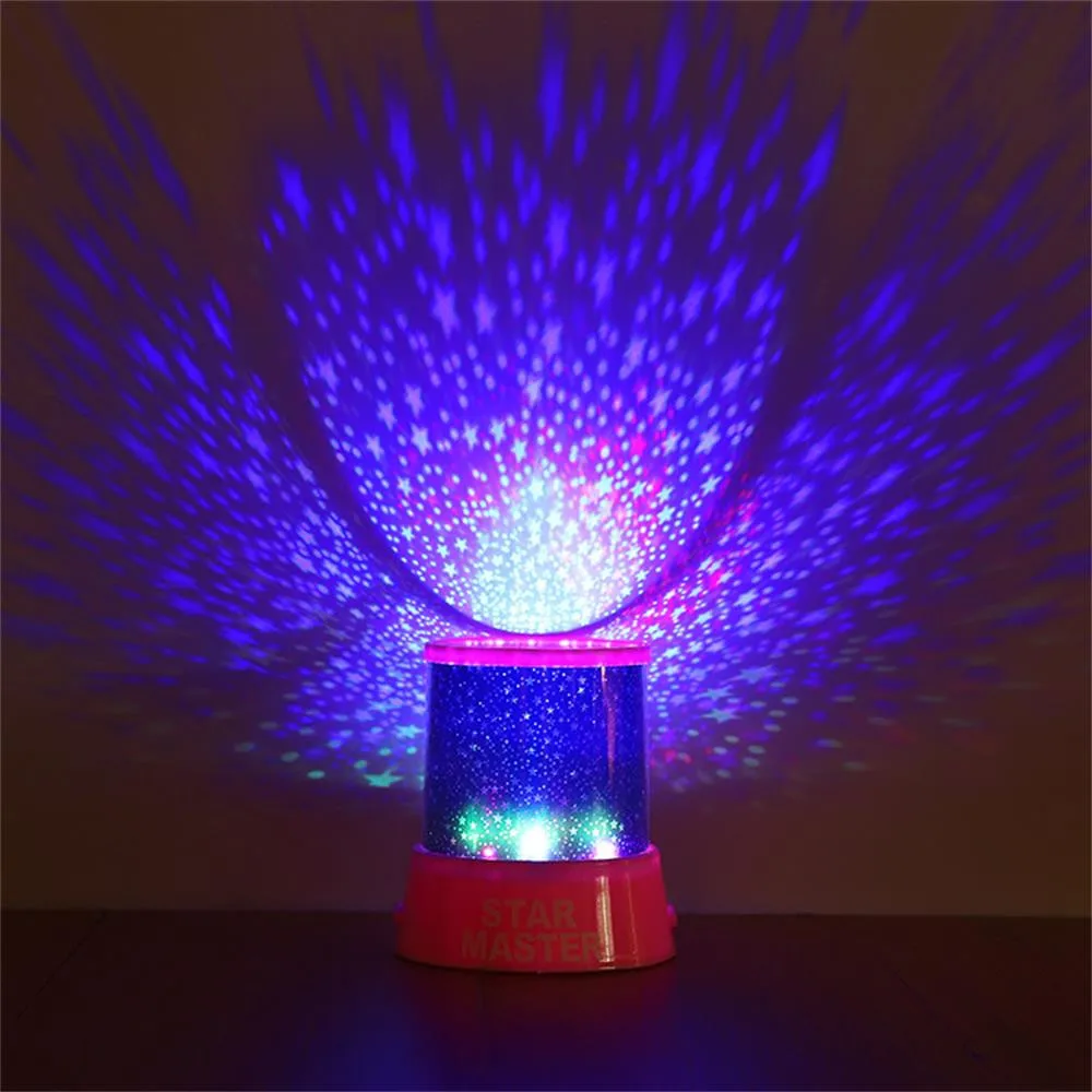 Romantic Amazing Cosmos Moon Colorful Master Star Sky Universal Night Light Kid Chidren Projector lamp Christmas Gift Present