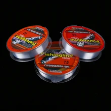 

0.8-6LB 100m Nylon Fluorocarbon Fishing Line Super Strong Transparent Multifilament Tackle Wire Strong Rope Cord Fishing Tackle
