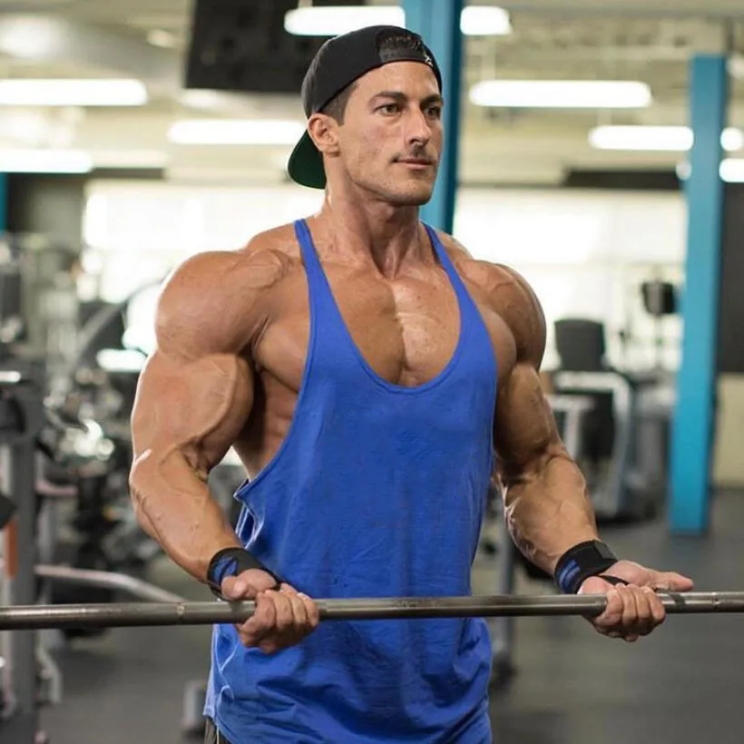 Gyms Tank top Men Fitness Sleeveless Shirt Cotton Blank Muscle Vest