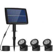 DCOO 3 м 6 светодиодов солнечные подводные фонари плавательные бассейны открытый сад вечерние украшения пруд погружной освещение IP65 водонепроницаемый