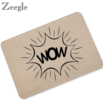 

Zeegle Floor Mat Doormat Anti Slip Living Room Carpet Funny Outdoor Floor Rug Hallway Carpet Waterproof Shower Mat Bath Door Mat