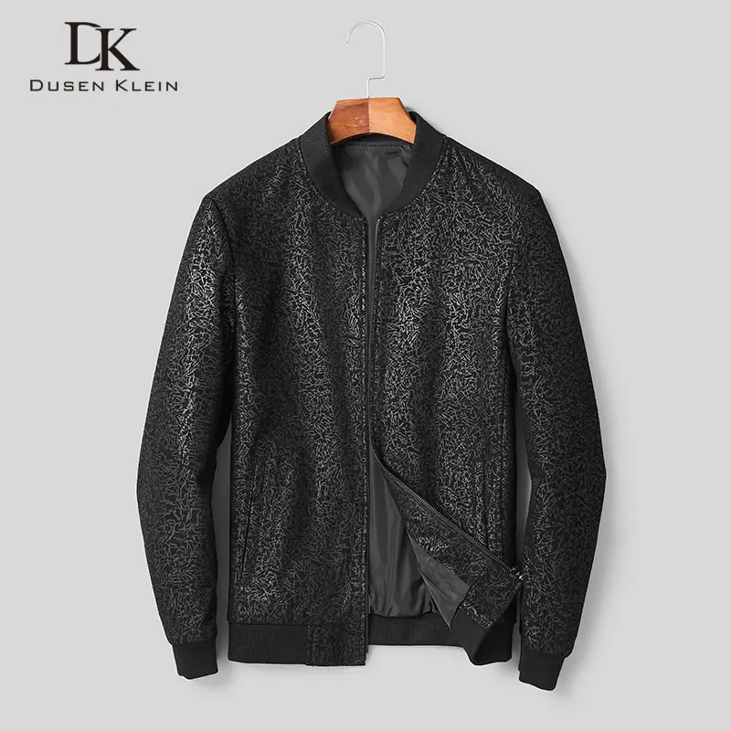 

Men Genuine Leather Jacket Real Sheepskin Jackets Casual Short Black Pockets 2019 Autumn New Coat for Man D1803BL
