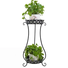 Landing Type Indoor Living Room Flower Airs Iron Art Multi-storey Flower Rack Balcony Green Radish Flowerpot Shelves