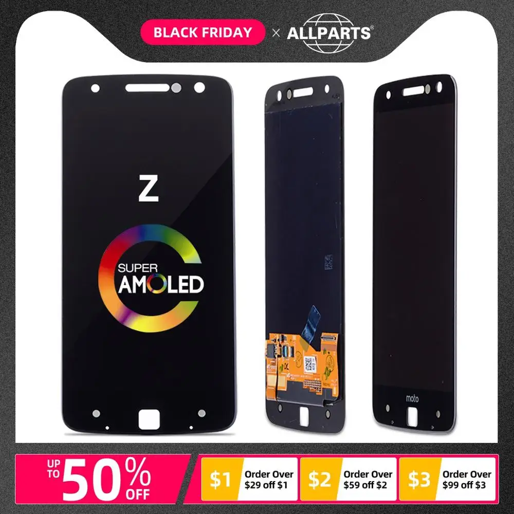 Original AMOLED Display For Motorola Moto Z LCD Touch Screen Digitizer Replacement Parts | Мобильные телефоны и