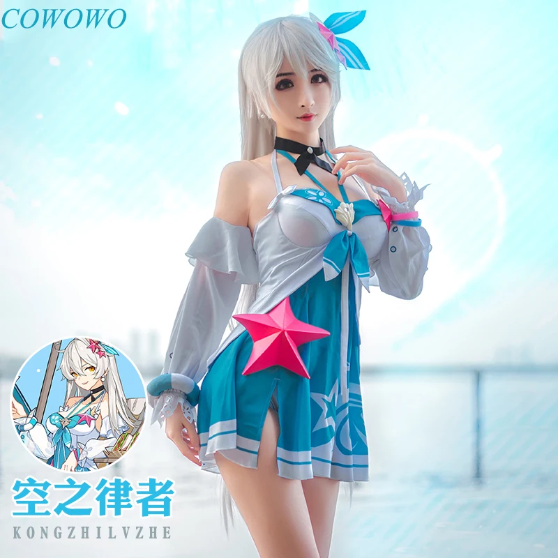 Аниме! Honkai Impact 3 Kiana Kaslana купальник двойка милый сексуальное платье униформа