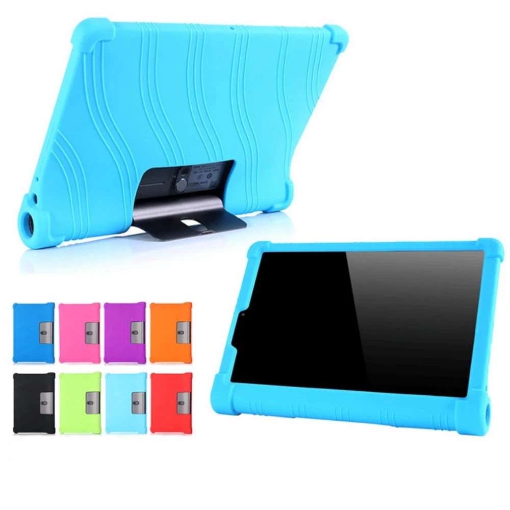 For Lenovo Yoga Smart Tab YT-X705F Case Thickened Soft Silicone Child Safety Shockproof Black Cover tab 5 2019 Funda | Компьютеры и