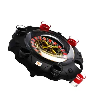 

Drinking Turntable Shot Glass Gifts Adult Party Roulette Toy KTV Home Tool Swivel Plate Bar Entertainment Russia Board Game