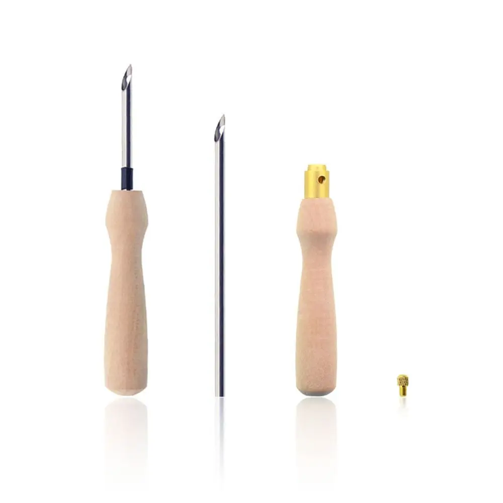 Description Picture 4 of itemHot Knitting Embroidery Needles Weaving Felting Craft Stitching Punch Pen Threader Wooden Handle DIY Sewing Tool Accessories