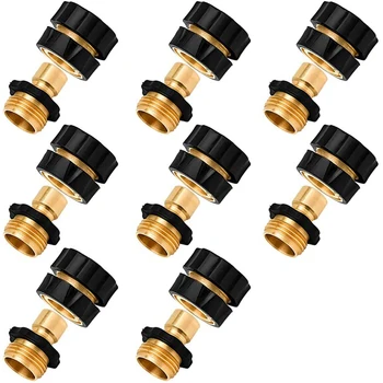 

Quick Hose Connector, 8 Set 3/4 Inch Garden Hose Fitting Quick Connector Adapter, Pressure Washer Hose Connect Set