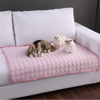 

Pet Dog Bed Summer Cooling Mats Blanket Ice Sofa Mats For Dogs Cats Sofa Portable Tour Camping Yoga Sleeping Pet Accessories