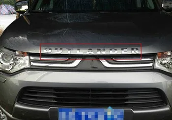 

Car accessories 304 stainless steel engine hood cowling LOGO For 2010-2018 Mitsubishi Outlander Samurai Car styling