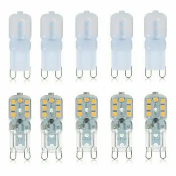 

10pcs LED G9 Lamp 3W 5W Mini LED Bulb AC 220V DC 12V Spotlight SMD2835 Chandelier High Quality Lighting Replace Halogen Lamps