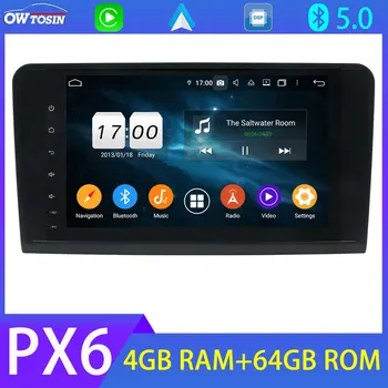 

9'' Android PX6 4G+64G GPS Car Multimedia Player 4G LTE Radio For Mercedes Benz ML GL Class W164 X164 Bluetooth 5.0 Tethering